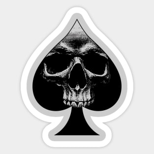 Ace of Spades Skull Sticker